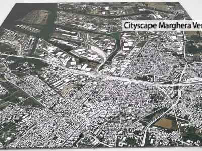 Cityscape Marghera Venice Italy 3D model