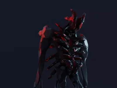 Robot 2 humanoid creature 3D model