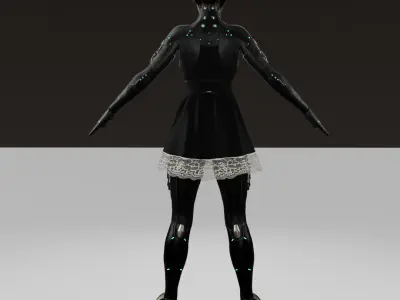 Kasumi Goto Low-poly 3D model