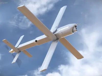  Attack Loitering UAV Weapon White 