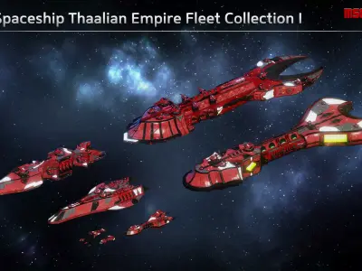 Thaalian Fleet Collection 3D Model Pack