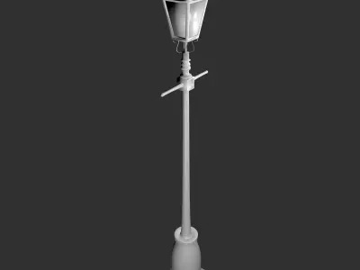 Victorian street light 3D model