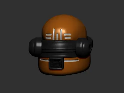 helmet high poly sculpt 3d printable ver 7 3D model 3D model 67