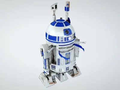 R2D2 Robot 3D model