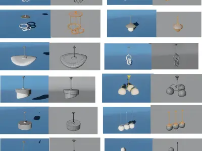 Furniture Set Low-poly 3D model