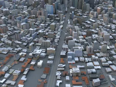 City 91 Low-poly 3D model