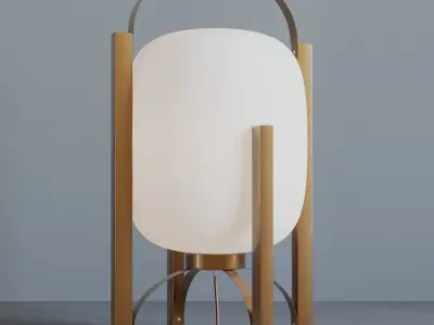 Table lamp Brass Stand 3D model