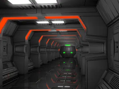 Sci Fi Corridor  3D model