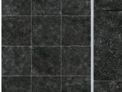 Yurtbay Seramik Kibo Black 600x600 3D model