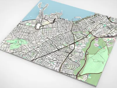 Cityscape Izmir Turkey 3D model