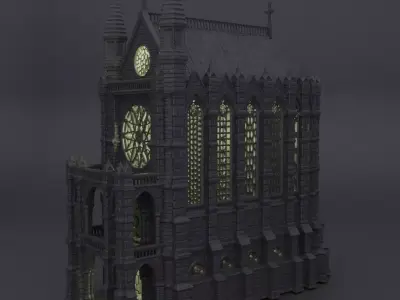 Reliquary Chapel Tabletop Terrain 28 mm 3D print model