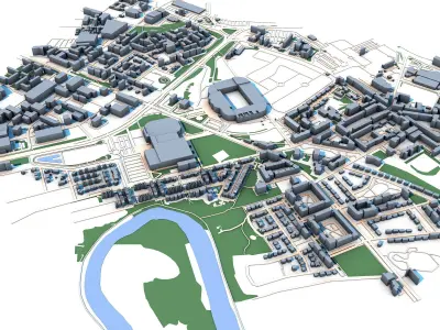Glasgow City Scotland Celtic Park 3D model