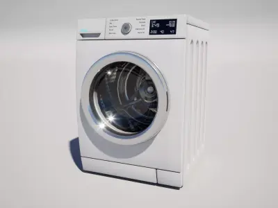 Washing Machine  Low-poly 3D model