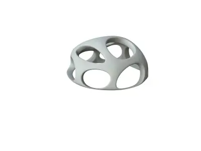 SciFi Cube Object No 54866 Low Poly Shape Low-poly 3D model
