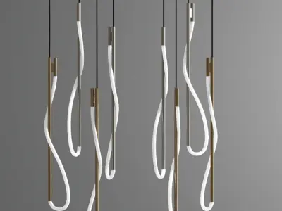 Luke Pendant Light Collection 3D model