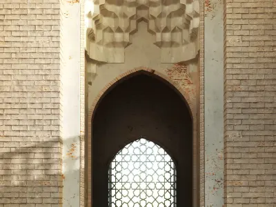 old islamic turkish tomb set 140 Low-poly 3D model