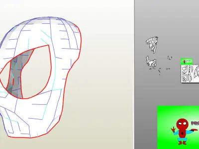 Spider-Man Faceshell Foam 3D model