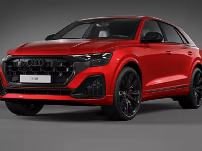 2024 Audi SQ8 Red Edition 3D model