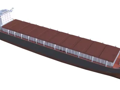 Tanker Cargo ship Low-poly AP 3D model
