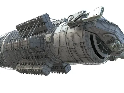 Scifi Space transport 3D model