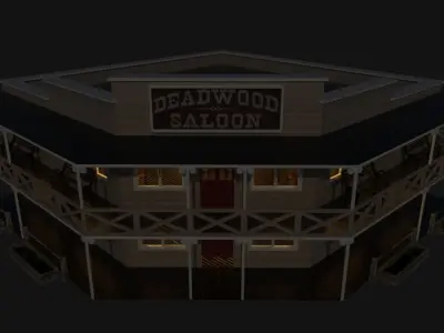 Saloon Bar 3D model