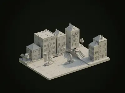 Venice Low-poly 3D model
