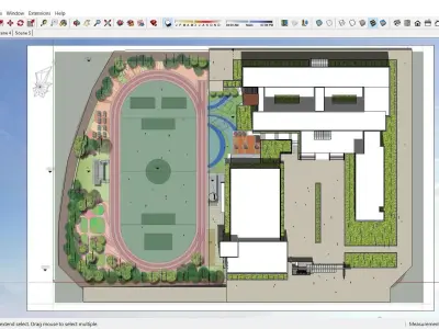 Sketchup School and University L2 3D model