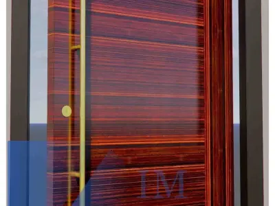 Revit door family  full parametric 3D model