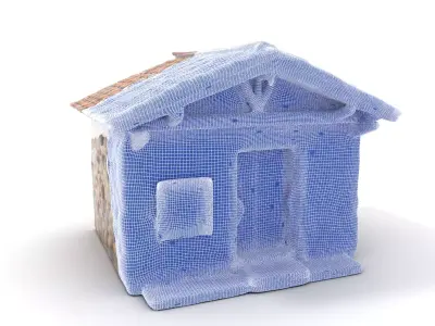 Traditional Stone House model pack Low-poly 3D model