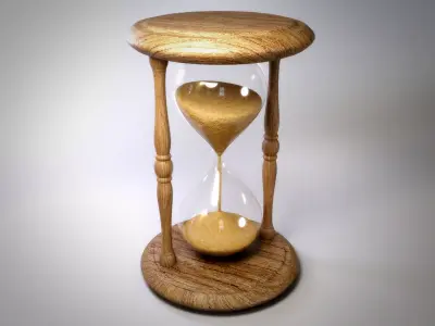Hourglass Low-poly 3D model