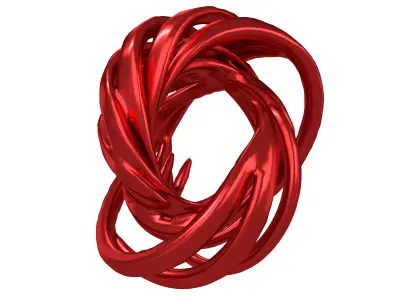 Abstract Ring Shape v6 005 Low-poly 3D model