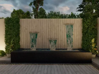 Waterbody water fountain 3D model