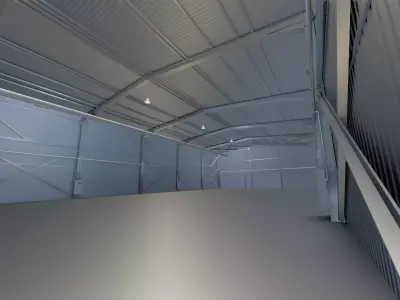 Warehouse hall 3D model