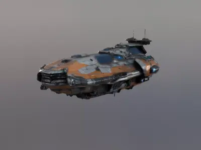 sci fi space ship model 3D model