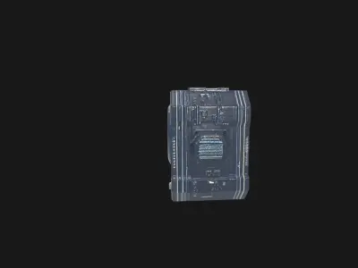 SciFi Holographic Control Panel Cyberpunk Industrial Low-poly 3D model