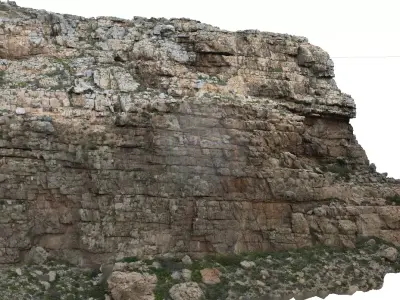 Mountain cliff corner 3D model