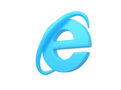 Internet Explorer Logo v1 001 Free low-poly 3D model