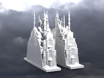 Fantasy Cathedral Grand print version 3D print model