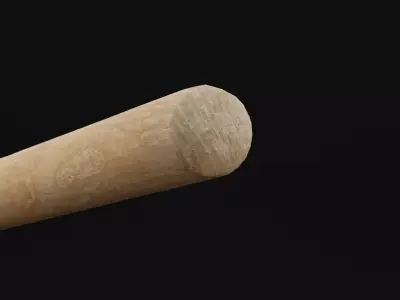 Baseball Bat Low-poly 3D model 20
