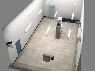 Telecom Power Center Room 02 3D model