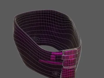 Gas mask helmet 3d model scifi Low-poly  Low-poly 3D model