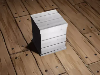 Wood Box  Free 3D model