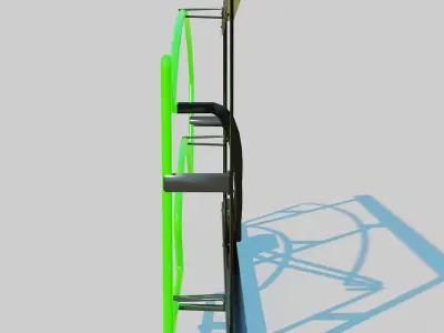 Neon Green Arrow 3D model