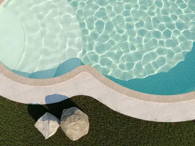 garden pool 3D model