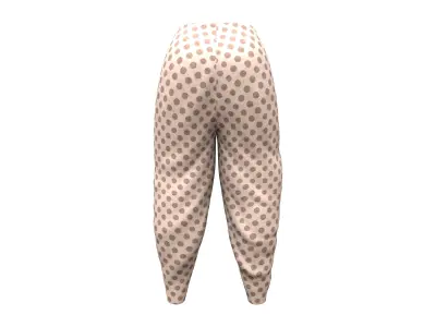 Traditional Indian Clothing Salwar Kameez Bottom Low-poly 3D model