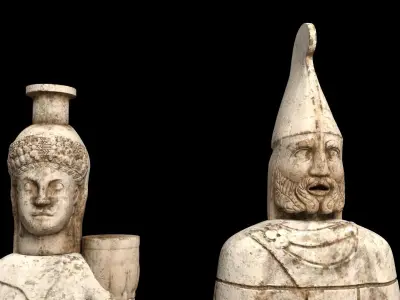 NEMRUT group of statues 3D model