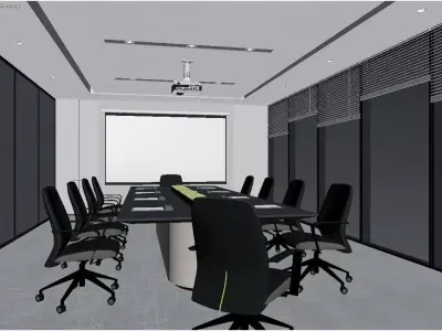  Modern Conference Room 3D model