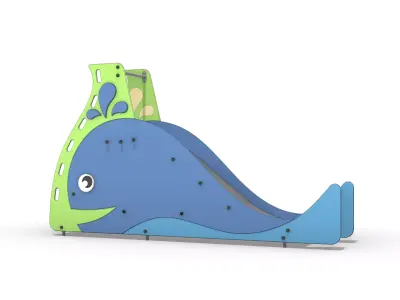Children slide for the playground 3D model