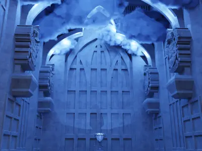 Lamp Book nook Great hall of Hogwarts Harry Potter 3D print model