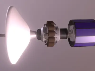 Explorer 2 spacecraft 3D print model